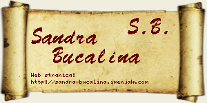 Sandra Bučalina vizit kartica